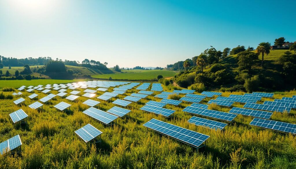 Dinheiro no bolso e sustentabilidade no mundo com usinas solares